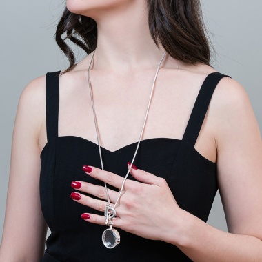 Колье Fiore Luna, Crystal Drop, LN5106 S